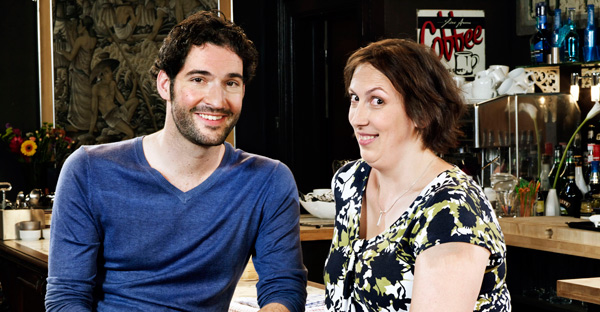 Miranda Hart and Tom Elis