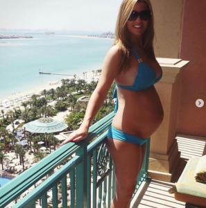 Christine when she was pregnant