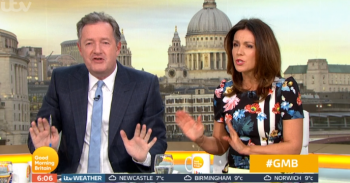 Piers Morgan and Susanna Reid on GMB