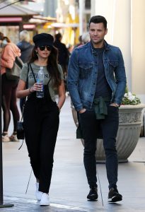 Michelle Keegan and Mark Wright enjoying a romantic walk around The Grove in Los Angeles