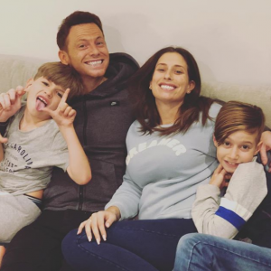 Joe Swash and Stacey Solomon with her kids