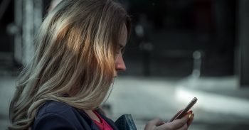 Woman on phone