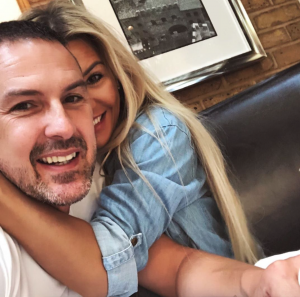 Paddy and Christine McGuinness cuddle