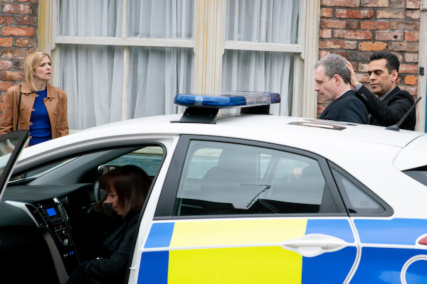 Nick arrested Coronation Street 