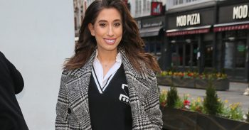 Pregnant Stacey Solomon arriving at Global Studios to promote her new book 'Happily Imperfect' on Heart Radio - London Pictured: Stacey Solomon Ref: SPL5069475 040319 NON-EXCLUSIVE Picture by: SplashNews.com Splash News and Pictures Los Angeles: 310-821-2666 New York: 212-619-2666 London: 0207 644 7656 Milan: 02 4399 8577 photodesk@splashnews.com World Rights