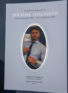 Mike Thalasittis' funeral