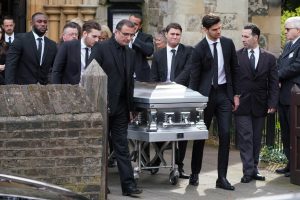 Mike's coffin