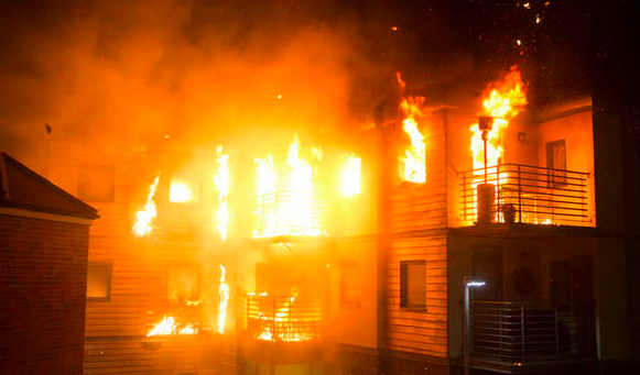 The flat exploded then, killing Kal Nazir (Credit: ITV)
