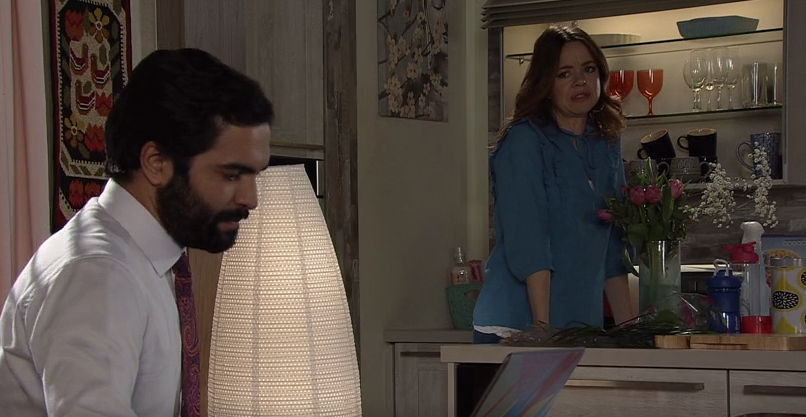 Imran and Toyah in Coronation Street 