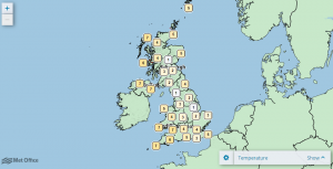 Weather chart Met Office