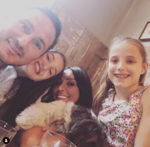 Frank and Christine Lampard and Isla and Luna