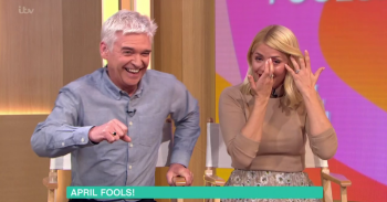 Phillip Schofield and Holly Wills on This Morning