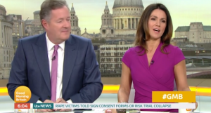 Piers Morgan and Susanna Reid on GMB