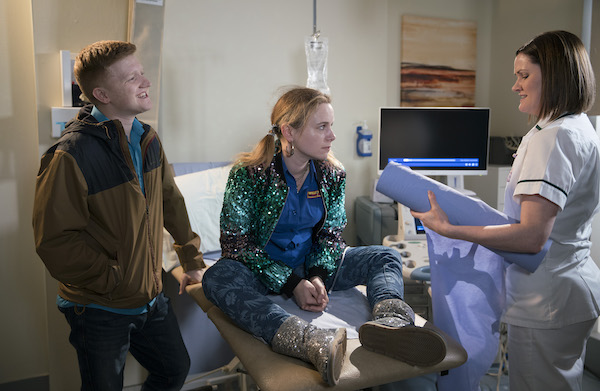 Gemma and Chesney baby scan Coronation Street 