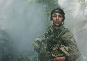 Michelle plays Lance Corporal Georgie Lane in Our Girl 