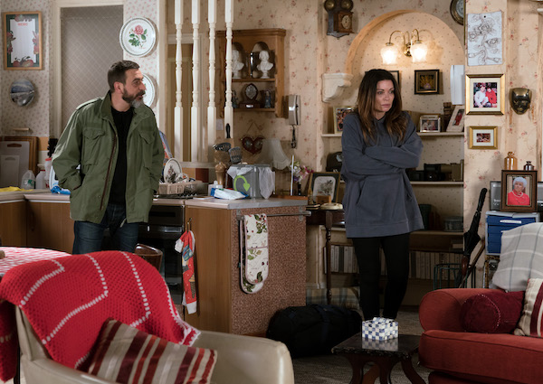 Peter and Carla in Coronation Street 