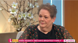 Anne Hegerty on Lorraine