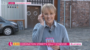 Corrie Sally Dynevor on Lorraine Credit: ITV