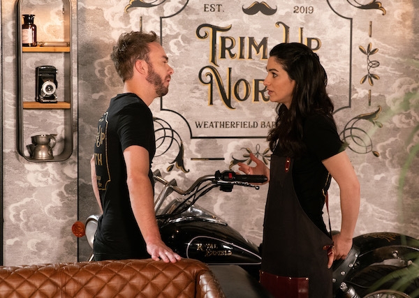 Natalie and David in Coronation Street 