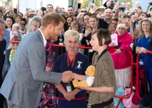 Harry recently visited Oxford's Children Hospital (Credit: Splash) 