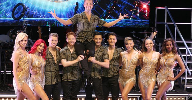 Stars of Strictly Come Dancing: The Professionals UK Tour 2019 attend a Photocall at Elstree Studios