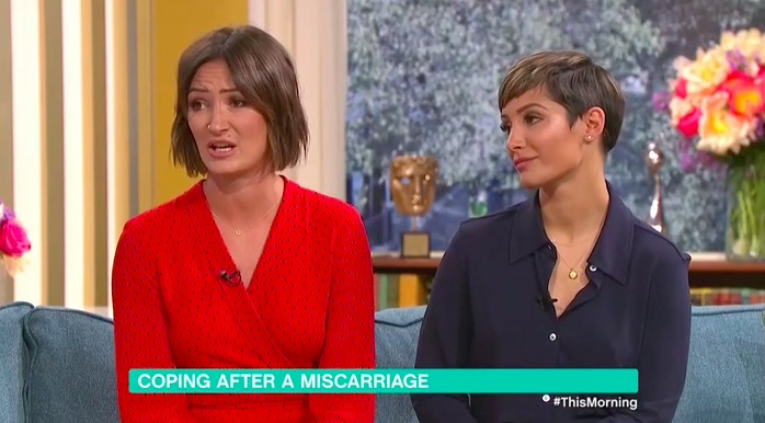 Frankie Bridge and sister on This Morning
