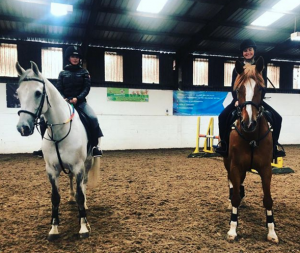 Jemma Lucy on a horse