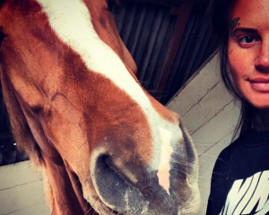 Jemma Lucy with her horse