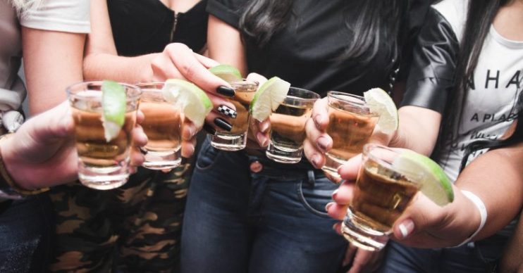 Women drinking alcohol