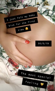 Brooke's baby bump