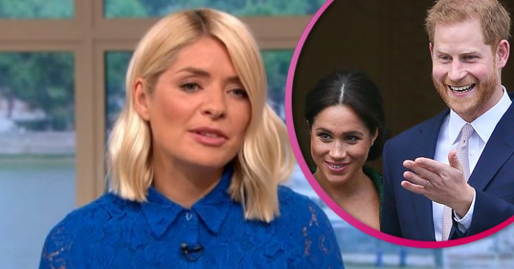 Holly Willoughby/Meghan HArry split pic