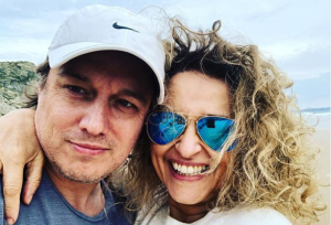 Nadia Sawalha and husband Mark Adderley