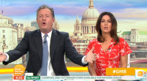 Piers Morgan and Susanna Reid on GMB