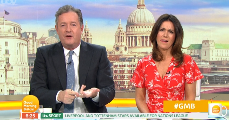 Piers Morgan and Susanna Reid on GMB