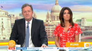 Piers Morgan and Susanna Reid on GMB