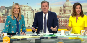 Charlotte Hawkins, Piers Morgan and Susanna Reid on GMB