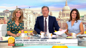 Kate Garraway, Piers Morgan and Susanna Reid on GMB