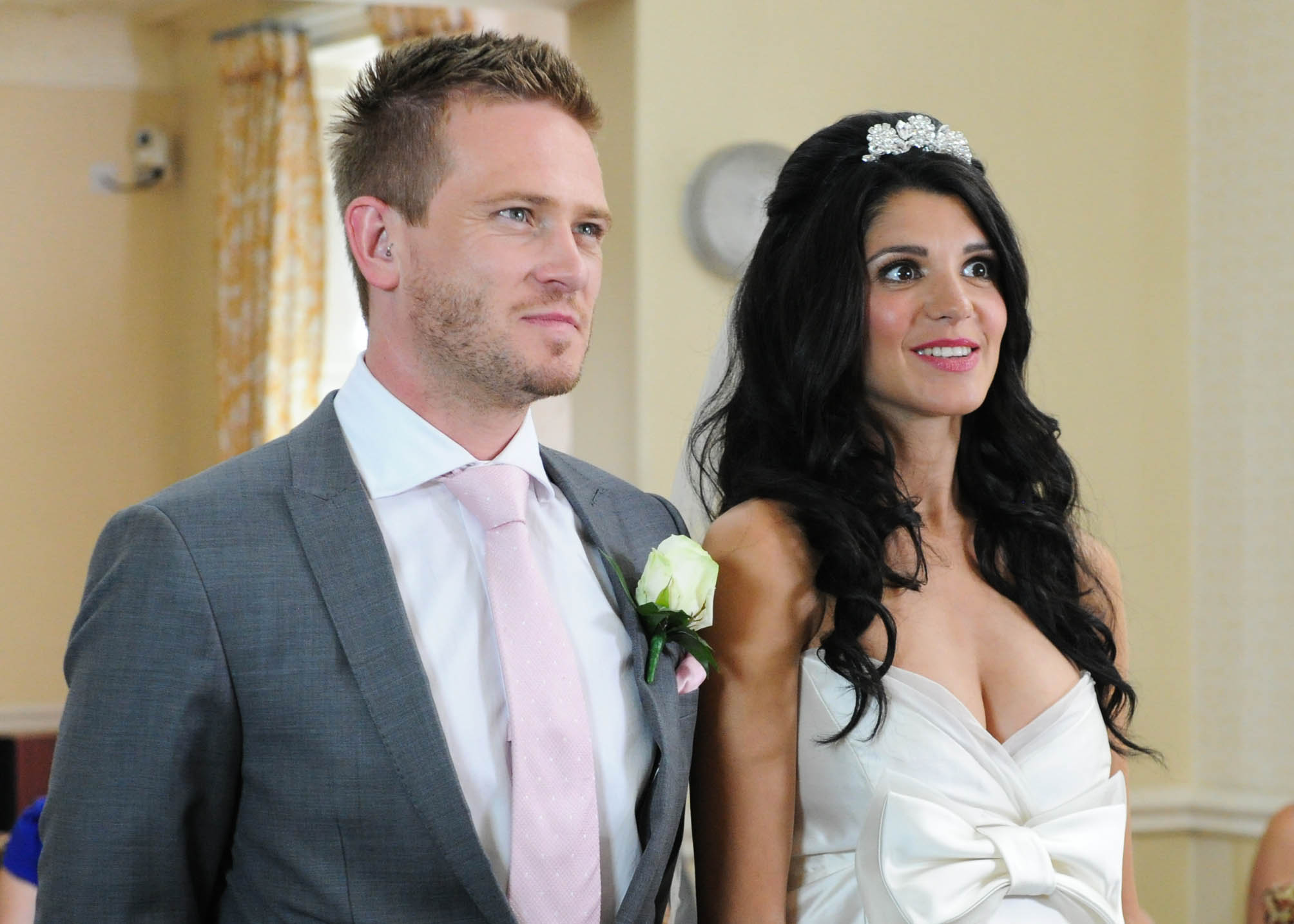 David Metcalfe and Alicia Harding in Emmerdale