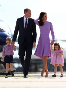 William and Kate with George and Charlotte