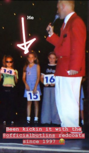 Stacey Solomon at Butlins as a child