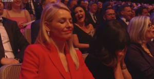 Tess Daly during the BAFTAs
