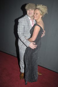 Simon Gregson and wife