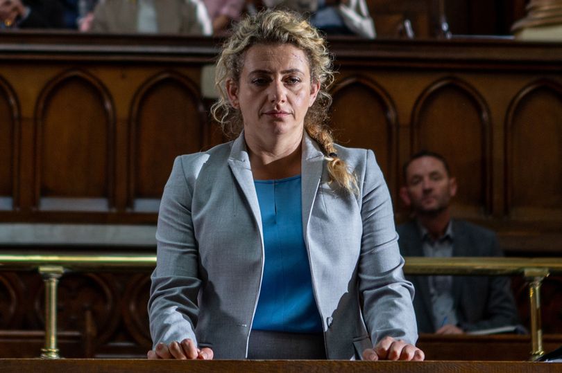 Maya in court in Emmerdale 