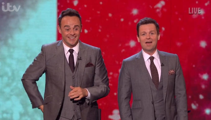 Ant and Dec BGT Credit: ITV