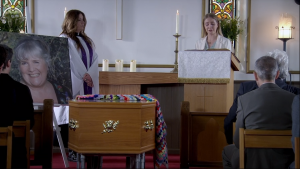 Lisa Dingle's funeral Belle Emmerdale 
