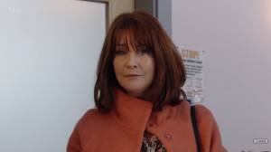 Susan Cookson as Marion Logan Corrie Credit: ITV/YouTube