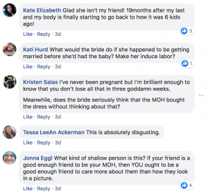Bridezilla comments