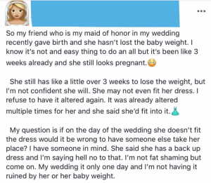 Bridezilla post