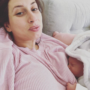 Stacey and baby Rex