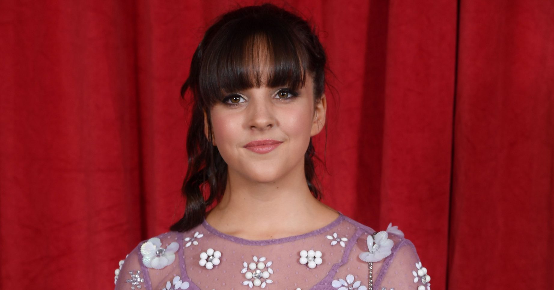 Mandatory Credit: Photo by David Fisher/ITV/Shutterstock (10256781h) Elle Mulvaney The British Soap Awards, Arrivals, The Lowry, Manchester, UK - 01 Jun 2019